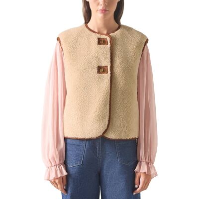 LK Bennett Bow Gilet Brown m LK Bennett Bow Gilet Brown m