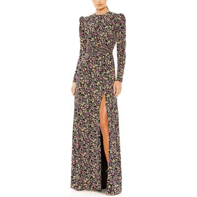 Mac Duggal Floral Gown Black 16 Mac Duggal Floral Gown Black 16