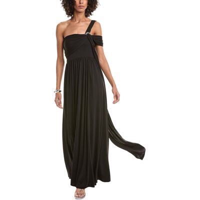 Halston Adena Matte Jersey Dress Black 8 Halston Adena Matte Jersey Dress Black 8