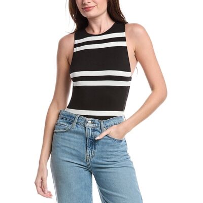 alice + olivia Rothy Sculpted Bodysuit NoColor l alice + olivia Rothy Sculpted Bodysuit NoColor l
