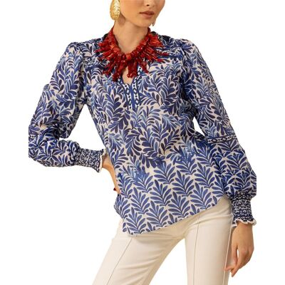 Hale Bob Silk-Blend Cheyenne Blouse NoColor s Hale Bob Silk-Blend Cheyenne Blouse NoColor s