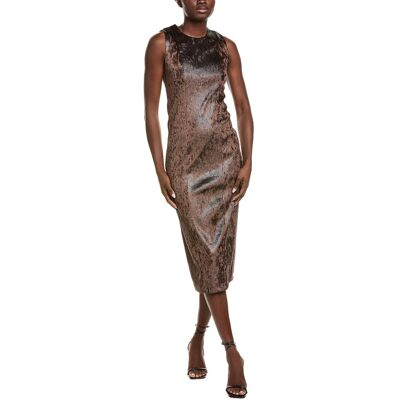 Kenneth Cole Modern Sheath Dress Brown 14 Kenneth Cole Modern Sheath Dress Brown 14
