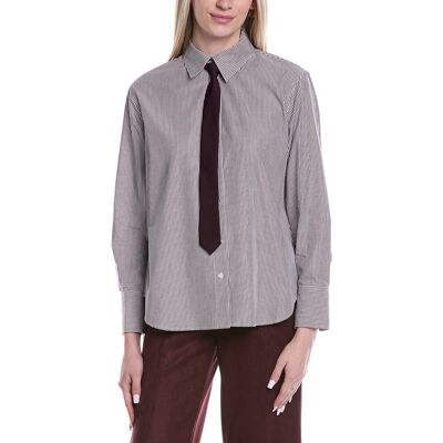 Kenneth Cole Stripe Poplin Shirt Purple xs Kenneth Cole Stripe Poplin Shirt Purple xs
