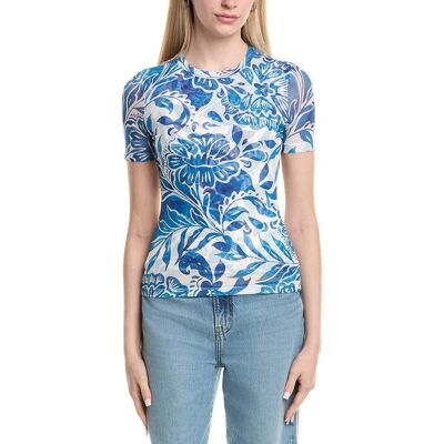 Johnny Was Petite Bethany Shirt Blue PXL Johnny Was Petite Bethany Shirt Blue PXL