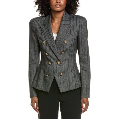 LAGENCE Bethany Structured Wool-Blend Blazer NoColor 00 LAGENCE Bethany Structured Wool-Blend Blazer NoColor 00