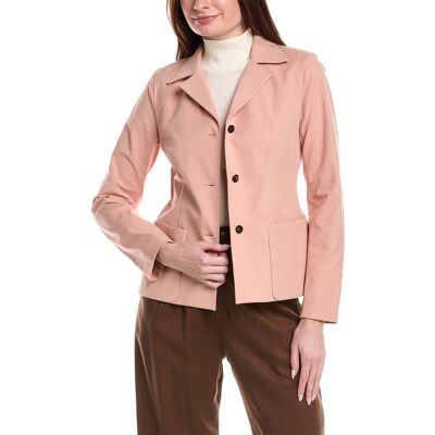 Lafayette 148 New York Patch Pocket Fitted Blazer Pink 12 Lafayette 148 New York Patch Pocket Fitted Blazer Pink 12