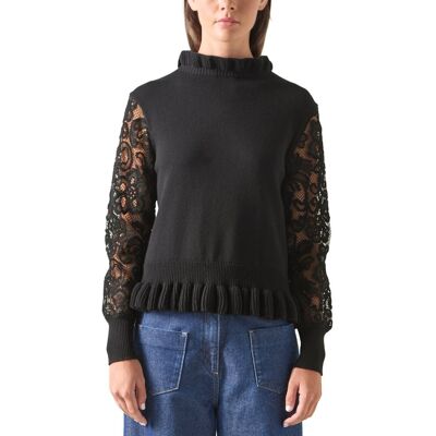LK Bennett Viv Wool-Blend Jumper Black s LK Bennett Viv Wool-Blend Jumper Black s