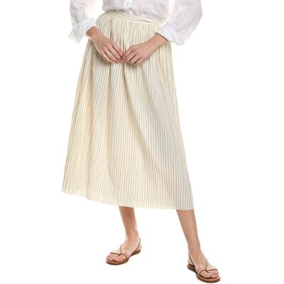 ALEXIS Rezza Linen-Blend Midi Skirt NoColor m ALEXIS Rezza Linen-Blend Midi Skirt NoColor m