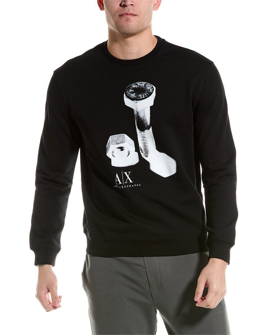 Armani Exchange Graphic Crewneck Sweatshirt Black S