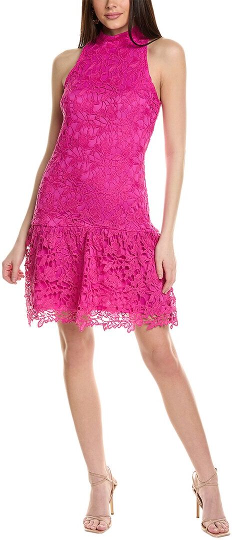 Julia Jordan Lace Mini Dress Pink 10