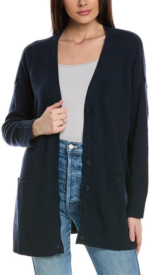 EILEEN FISHER Cashmere-Blend Cardigan Blue xs