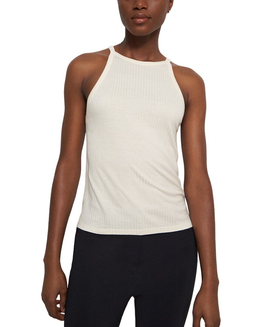Theory Cropped Halter Top NoColor L