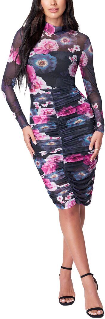 Bebe Midi Dress Rose xs