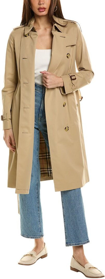 Burberry Double Breasted Trench Coat Beige 10