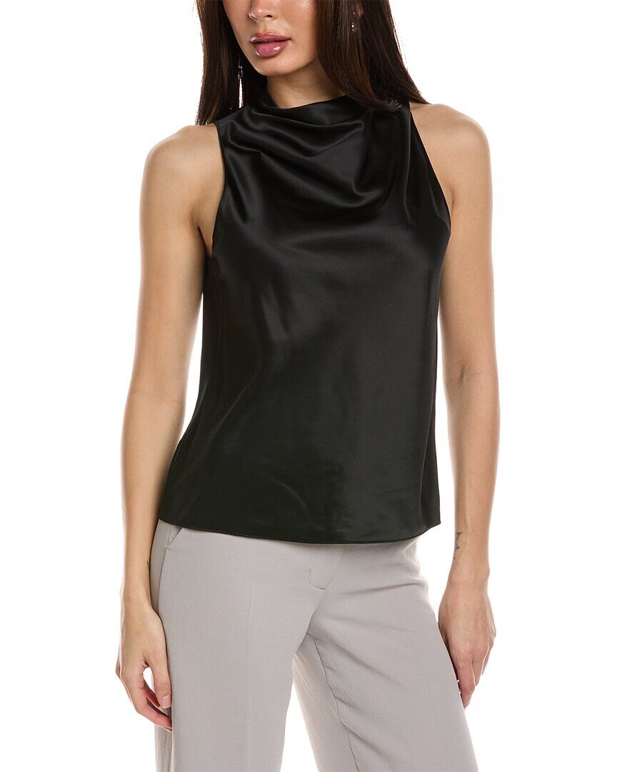 Theory High Cowl Top Black L