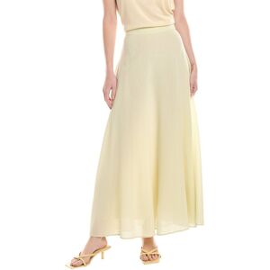 Akris Wool & Silk-Blend Maxi Skirt Yellow 6