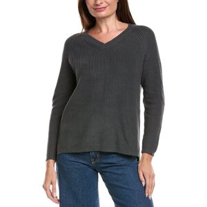 Metric Knits Shaker Stitch Sweater Gray m