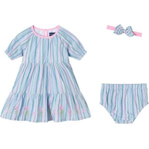 Andy & Evan Striped Woven Dress Blue 12/18M Andy & Evan Striped Woven Dress Blue 12/18M