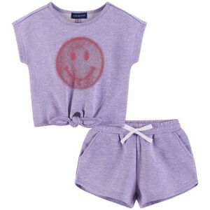 Andy & Evan Tie-Front Top & Short Set Purple 2T Andy & Evan Tie-Front Top & Short Set Purple 2T