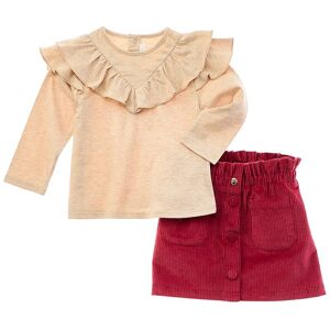 Chlo 2pc Top & Skirt Set Beige 18M Chlo 2pc Top & Skirt Set Beige 18M