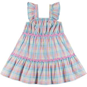 Andy & Evan Plaid Tiered Dress White Multi 2T Andy & Evan Plaid Tiered Dress White Multi 2T