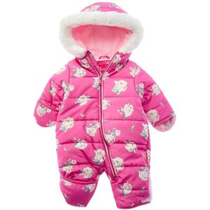 Wippette Rose Print Quilted Pram Purple 6/9M Wippette Rose Print Quilted Pram Purple 6/9M