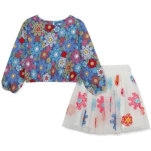Peek Kids Flower Print Skirt Set NoColor G4-5 Peek Kids Flower Print Skirt Set NoColor G4-5