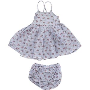oh baby! Stripe With Roses Woven Party Dress NoColor 6-7YR oh baby! Stripe With Roses Woven Party Dress NoColor 6-7YR
