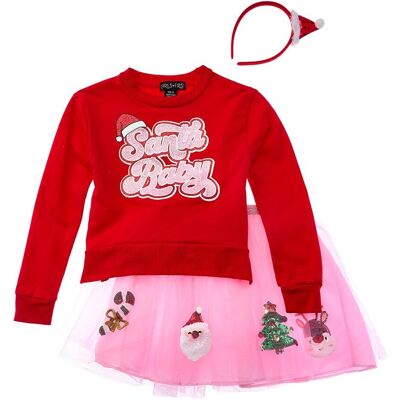 Freestyle Santa Baby 2pc Tutu Skirt Set Red 24 mo Freestyle Santa Baby 2pc Tutu Skirt Set Red 24 mo