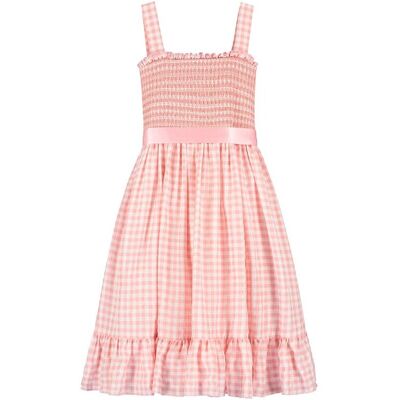 Holly Hastie Ava Smocked Gingham Party Dress Pink 1-2 Years Holly Hastie Ava Smocked Gingham Party Dress Pink 1-2 Years