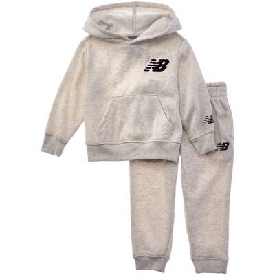 New Balance 2pc Fleece Hoodie & Jogger Set Brown 3T New Balance 2pc Fleece Hoodie & Jogger Set Brown 3T