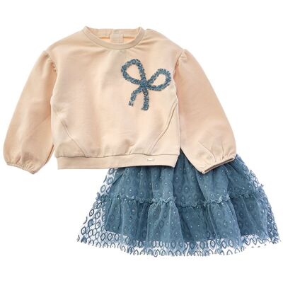 Mayoral 2pc Baby Tulle Skirt & Sweater Set Blue 18M Mayoral 2pc Baby Tulle Skirt & Sweater Set Blue 18M