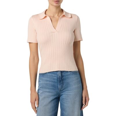 JOE'S Jeans Knit Polo Shirt Pink xs JOE'S Jeans Knit Polo Shirt Pink xs