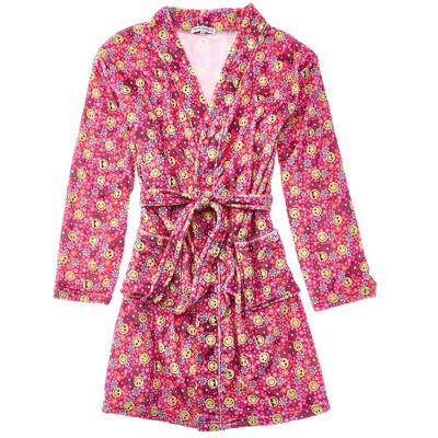 PREPPY GOOSE Plush Bathrobe Pink 4/5 PREPPY GOOSE Plush Bathrobe Pink 4/5