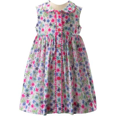Rachel Riley Aster Sleeveless Button-Front Dress & NoColor 6M Rachel Riley Aster Sleeveless Button-Front Dress & NoColor 6M