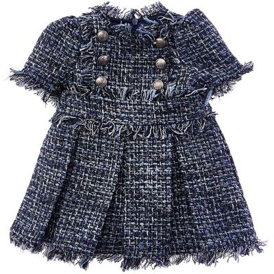 Bardot Junior Elle Boucle Dress Blue 3-6M Bardot Junior Elle Boucle Dress Blue 3-6M