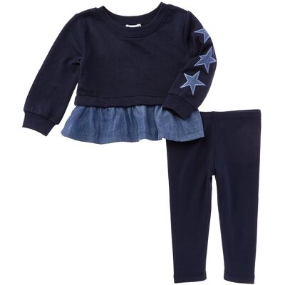 Splendid 2pc Shining Star Top & Legging Set Blue 3-6M Splendid 2pc Shining Star Top & Legging Set Blue 3-6M
