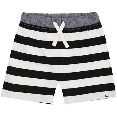 Turtledove London Wide Stripe Shorts White 6-12 Months Turtledove London Wide Stripe Shorts White 6-12 Months