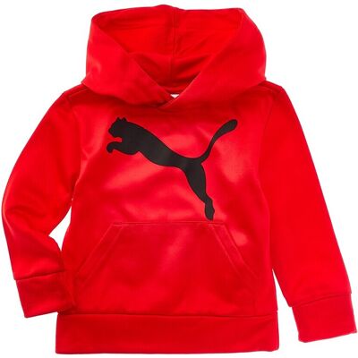 Puma Core Pack Poly Fleece Pullover Hoodie Red 2T Puma Core Pack Poly Fleece Pullover Hoodie Red 2T