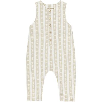 Rylee + Cru Collective Button Linen-Blend Jumpsuit NoColor 3-6M Rylee + Cru Collective Button Linen-Blend Jumpsuit NoColor 3-6M