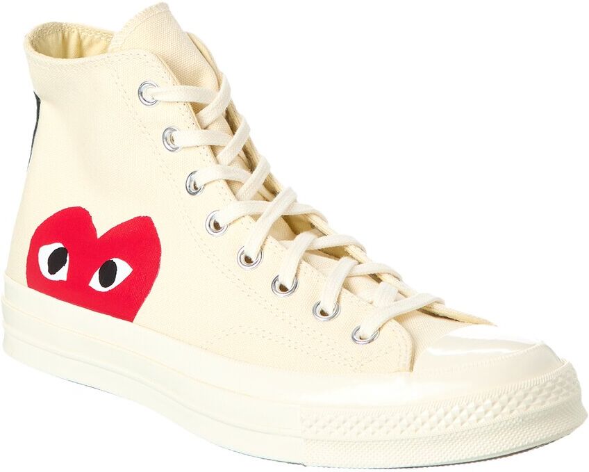 Converse x Comme des Garons PLAY Canvas High-Top Sneaker White 8.5