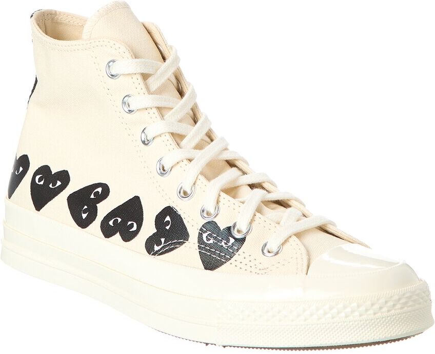 Converse x Comme des Garons PLAY Canvas High-Top Sneaker White 8.5