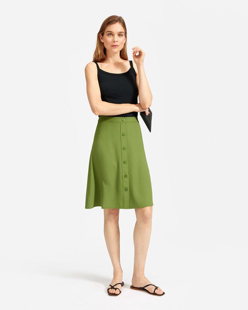 Everlane The Japanese Goweave Swing Skirt NoColor 14