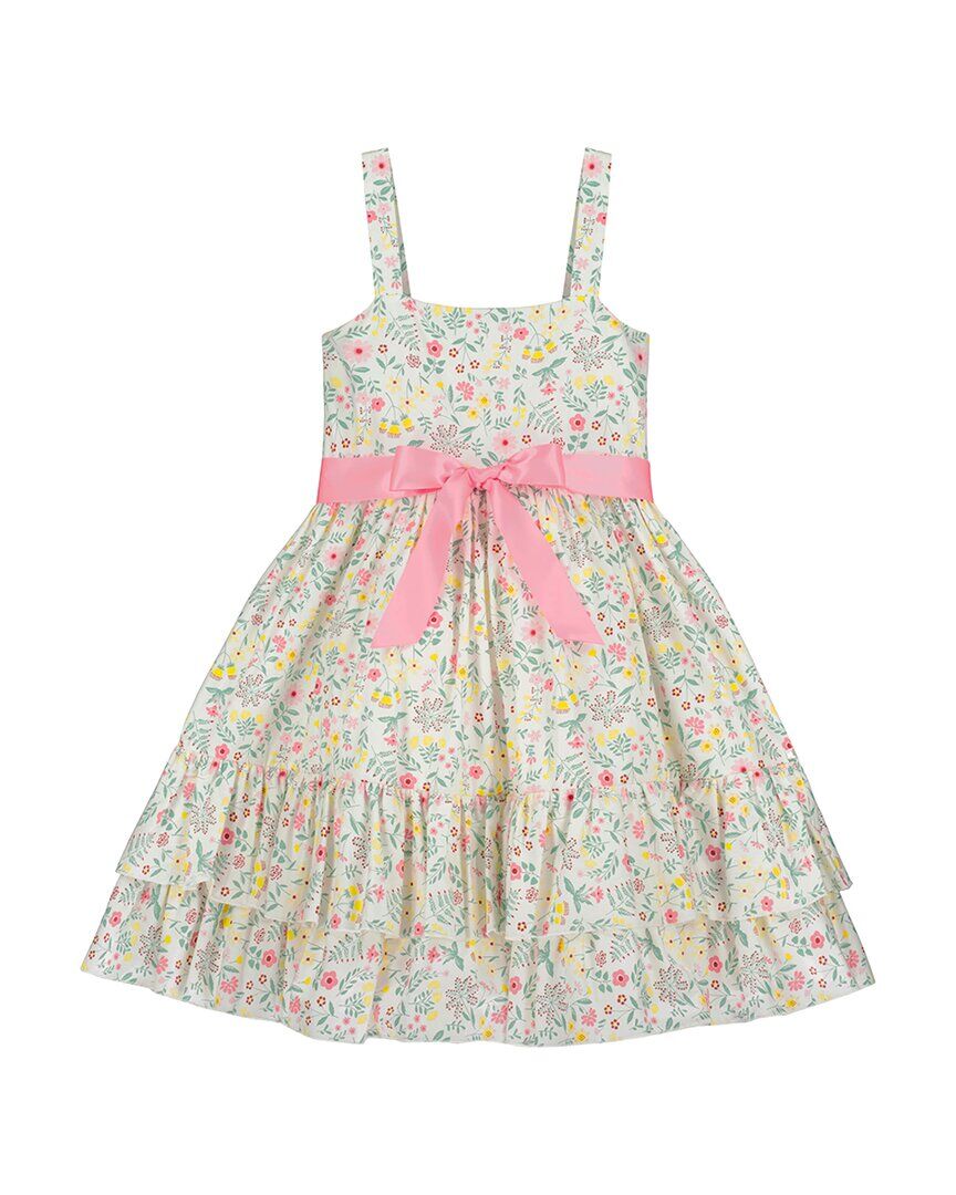 Holly Hastie Summer Meadow Girls Party Dress White 9-10 YEARS