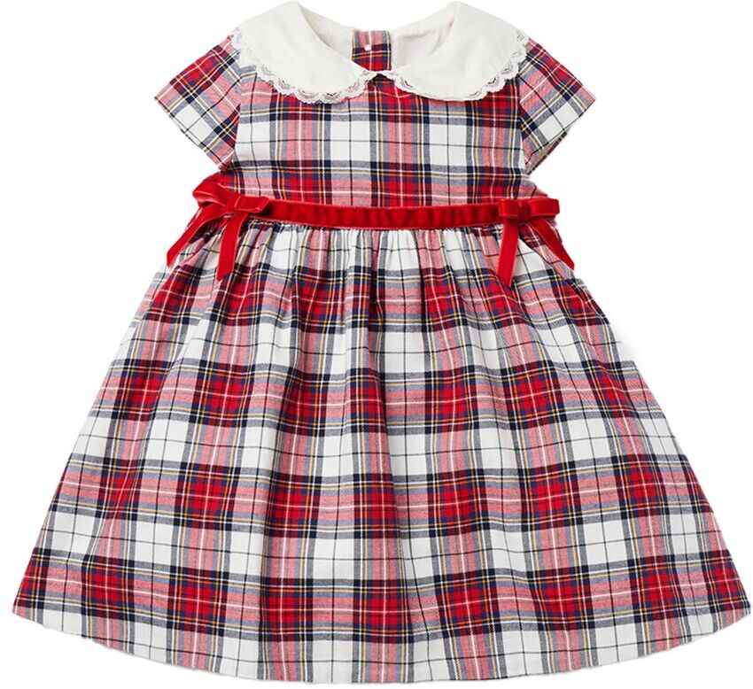 Janie and Jack Baby Tartan Collared Dress NoColor 0-3