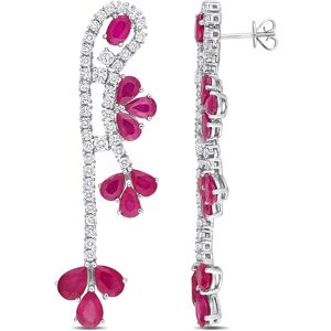 Rina Limor 14K 13.86 ct. tw. Diamond & Ruby Floral Earrings NoColor NoSize