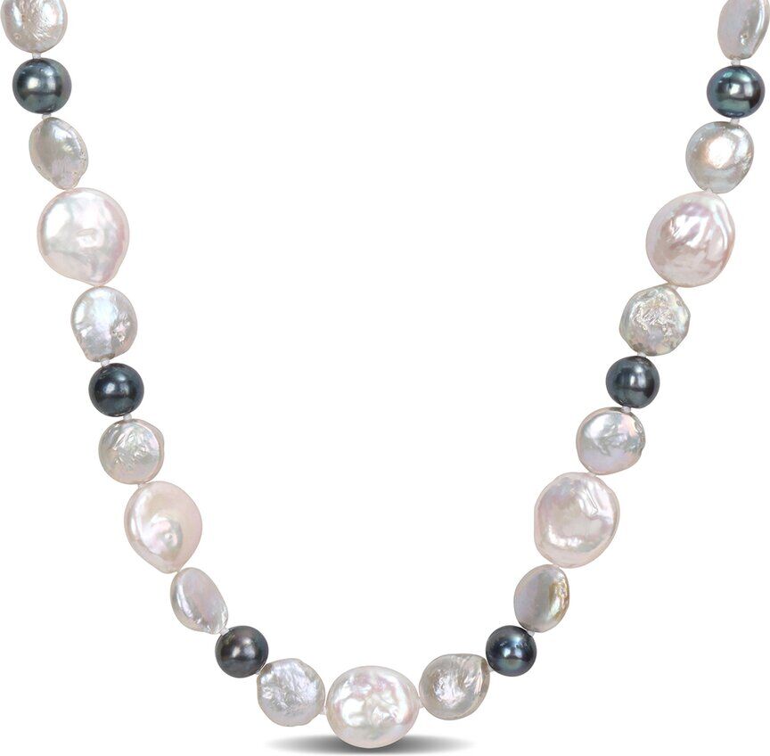 Rina Limor Silver 10-10.5mm Pearl Coin Necklace NoColor NoSize