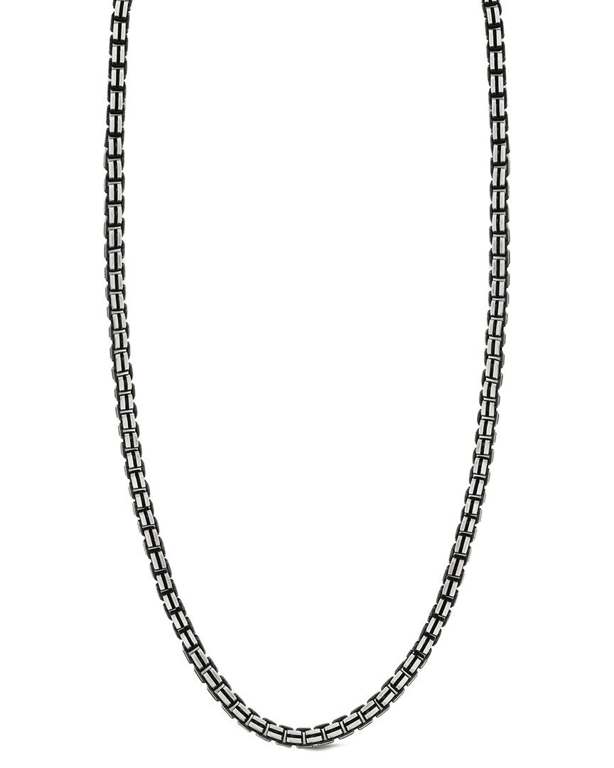 Yield of Men Silver Box Chain Necklace NoColor NoSize
