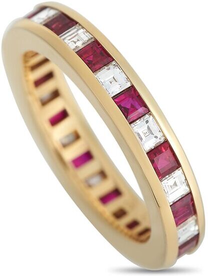 Tiffany & Co. 18K 2.08 ct. tw. Diamond & Ruby Ring (Authentic Pre-Owned) NoColor 5.25