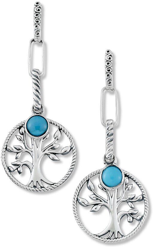 Samuel B. Silver 1.12 ct. tw. Sleeping Beauty Turquoise Drop Earrings NoColor NoSize